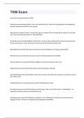 TKM Exam 2023 with 100&percnt; correct answers