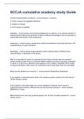 SCCJA cumulative academy study Guide&rcub;&vert;2023 LATEST UPDATE&vert;GUARANTEED SUCCESS