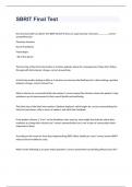 SBRIT Final Test exam 2023 with 100&percnt; correct answers