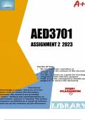 AED3701 ASSIGNMENT 2 (COMPLETE ANSWERS) 2023 (700104)