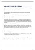 Ostomy certification exam 2023 with 100&percnt; correct answers
