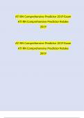 ATI RN Comprehensive Predictor 2019 Exam and ATI RN Comprehensive Predictor Retake 2019 Exam (Verified Answers)