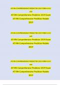 ATI RN COMPREHENSIVE PREDICTOR 2019 FORM A B C and ATI RN Comprehensive Predictor 2019 Exam and Retake 2019 Exam (Verified Answers)