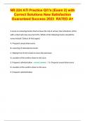 NR 224 ATI Practice Q's (Exam 2) with Correct Solutions New Satisfaction Guaranteed Success 2023	RATED A+