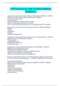 CFP Exam Prep with Verified Solutions  Graded A&plus;