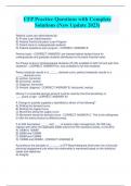 CFP Practice Questions with Complete  Solutions &lpar;New Update 2023&rpar;