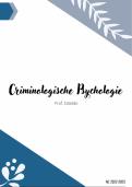 Samenvatting: criminologische psychologie