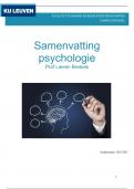 samenvatting psychologie