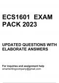 ECS1601 EXAM PACK 2023