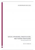 FULLY WRITTEN LESSONS Sexual offending, prostitution and human trafficking (ENGLISH)