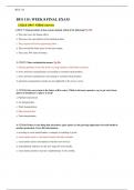 BUS 115&colon; WEEK 8 FINAL EXAM 2022