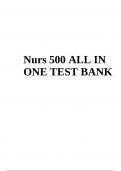 Nurs 500 TEST BANK QUESTIONS AND ANSWERS (ALREADY GRADED A+)