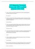 ATI Maternity Proctored Exam-with 100&percnt; verified solutions-2023-2024
