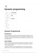 summary - Dynamic Programming