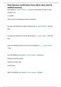 Pool Operator Certification Exam Q&As &lpar;best rated & verified answers&rpar;