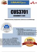 CUS3701 Assignment 2 2024 - DUE 20 June 2024