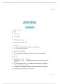 Exercises Answers - Mathematics Class XII