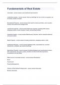 Fundamentals of Real Estate&vert;2023 LATEST UPDATE&vert;GUARANTEED SUCCESS