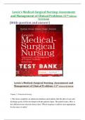 Lewis's Medical-Surgical Nursing: Assessment and Management of Clinical Problems 11th Edition TESTBANK (With question and answer)