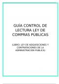 GUÍA CONTROL DE LECTURA LEY DE COMPRAS PÚBLICAS