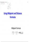 Using Midpoint and Distance Formulas Presentation