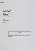 AQA A-LEVEL Biology Paper 2 Mark scheme 7402/2 Specimen Paper 2022
