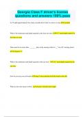 Georgia Class F driver&rsquo;s license questions and answers 100&percnt; pass&period;