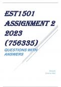 EST1501 Assignment 2 2023 (756335)