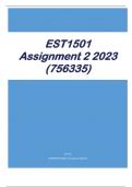 EST1501 Assignment 2 2023 