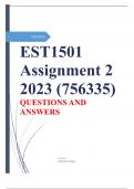 EST1501 Assignment 2 2023 (756335)