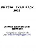 FMT3701 EXAM PACK 2023