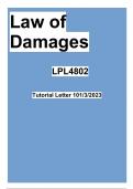 LPL4802 - Law Of Damages
