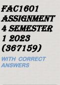 FAC1601 Assignment 4 Semester 1 2023 (367159)
