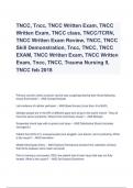 TNCC, Tncc, TNCC Written Exam, TNCC Written Exam, TNCC class, TNCC/TCRN, TNCC Written Exam Review, TNCC, TNCC Skill Demonstration, Tncc, TNCC, TNCC EXAM, TNCC Written Exam, TNCC Written Exam, Tncc, TNCC, Trauma Nursing II, TNCC....Questions & Answers 2023