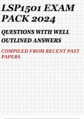 LSP1501 EXAM PACK 2024