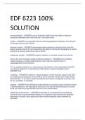 EDF 4467 SOLUTIONS/ EDF2085 Midterm 100% SOLUTION / EDF 6222 Exam 1 & 2 / EDF 6223 100% SOLUTION/