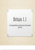 Britain Transformed 1918-79 topic 1 summary and essay plans topics 1-4