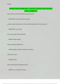 INFECTIOUS DISEASE - STUDY GUIDE TEST RATED 100&percnt; CORRECT