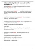 Advanced Nursing NSG 6001 Exam with Certified Answers 2023&period;