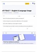 ATI TEAS 7 English & Language Usage Flashcards (100 plus Pages)