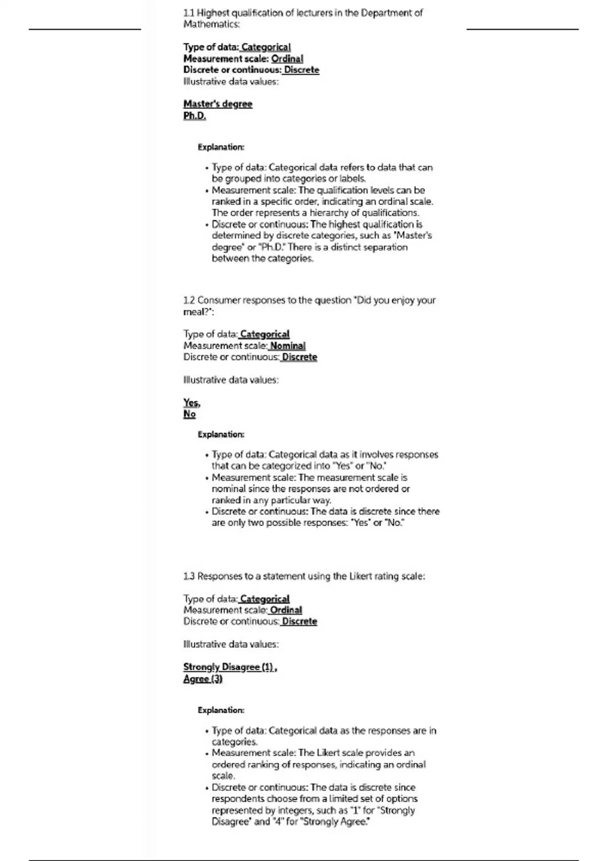 Sta1505 Assignment 1 solutions 2023 Unisa - Sta1505 - Stuvia SA