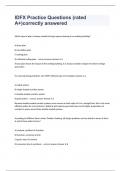 IDFX Practice Questions &lpar;rated A&plus;&rpar;correctly answered 