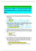 2023 ATI RN PROCTORED COMPREHENSIVE  PREDICTOR FORM A 180 QUESTIONS WITH ANSWERS(RATED A+)LATEST UPDATE 2023-2024. 