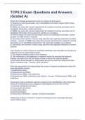 TCPS 2 Exam Questions and Answers &lpar;Graded A&rpar;