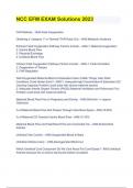 NCC EFM EXAM Solutions 2023 A&plus; Level