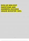 EVOLVE HESI EXIT  Exam Questions and Answers (2022/2023) (Verified Answers)