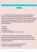 HESI Community Health Exams Bundle Pack Questions and Answers &lpar;2022&sol;2023&rpar; &lpar;Verified Bundle&rpar;