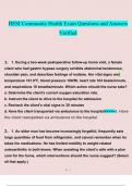 HESI Community&period;questions verified with 100&percnt; correct answers
