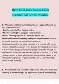 Community HESI Practice exam&period; questions verified with 100&percnt; correct answers