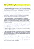 D220 WGU Study Questions and Answers  2023 &lpar;A&plus; level&rpar;